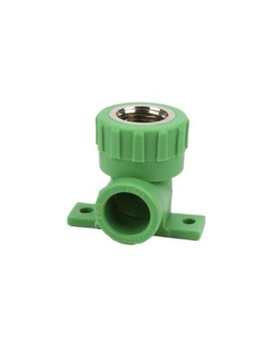 Coude fileté femelle PPR 90° avec disque