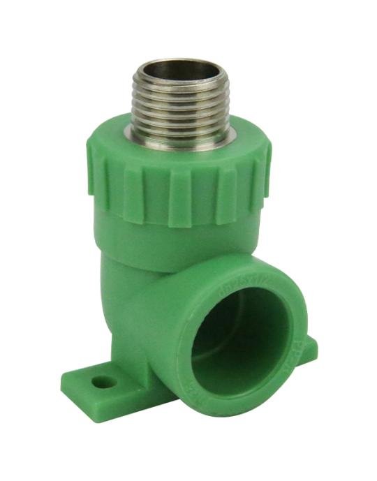 Coude fileté mâle 90° PPR avec disque